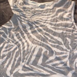 Zebra Print Sleeveless Top Michael Stars